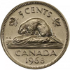 1968 Canada 5 Cents Elizabeth II Canadian Nickel Five Cent BU