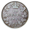 1862 New Brunswick 10 Cents  Silver Victoria Coin VF