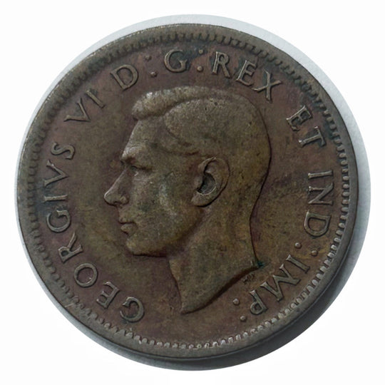 1937 1 Cent Canadian Penny circulé très bon état