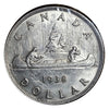 1938 Canada Silver Dollar $1 Key Date King George VI 80% Silver VF