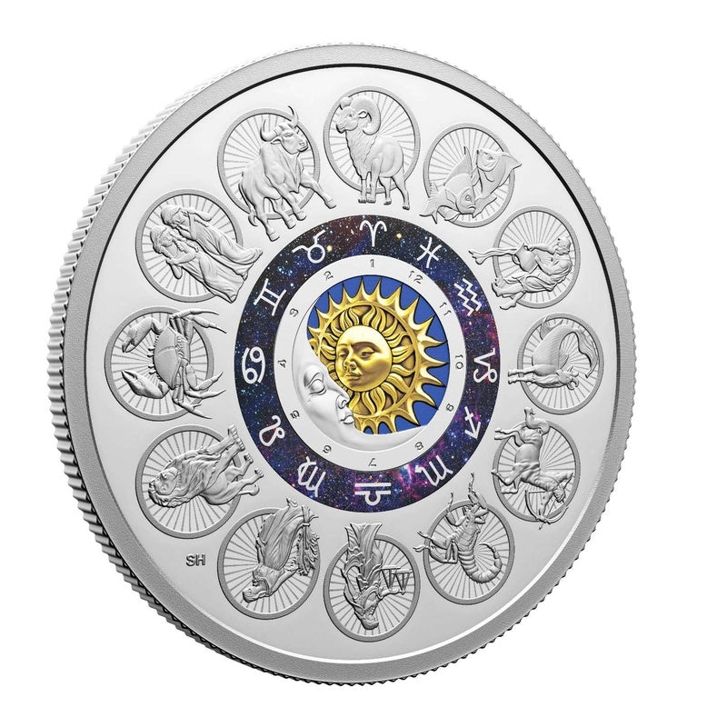 2024 Canada $30 Signs of the Zodiac 2 oz .9999 Silver Proof Coin