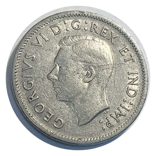 1939 Kanadische 5-Cent-Beaver-Nickel-Münze VF