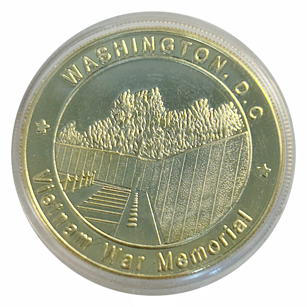 Lucky Craft Coin Washington DC Vietnam War  Medal in Capsule