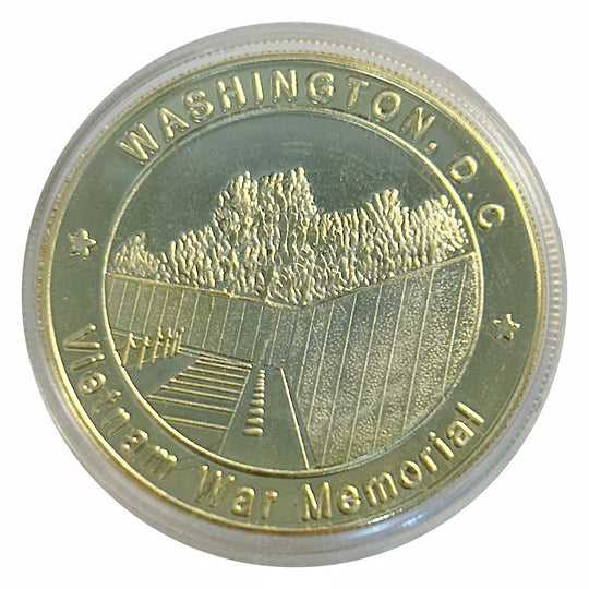 Lucky Craft Coin Washington DC Vietnam War  Medal in Capsule