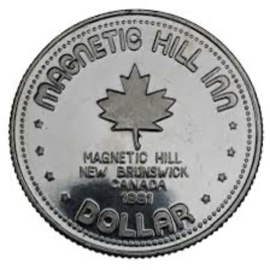 1981- Magnetic Hill - $1 Municipal Trade Token - UNC
