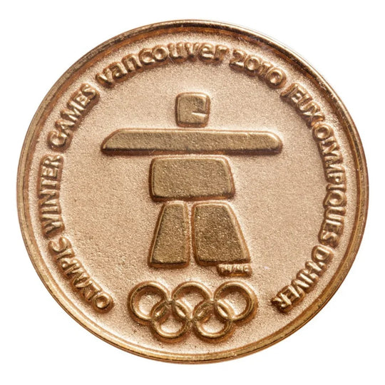 2010 Canada Vancouver Olympics Gold Plated Medallion & Nugget Set