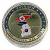 Lucky Craft Colored Coin Korean War Veteran Commemorative  in Capsule