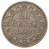 1865 Newfoundland 20 Cents Queen Victoria .925 Silver Canada