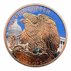 American Liberty Flag 1 oz. Pure Copper Colourized Bullion Round!!