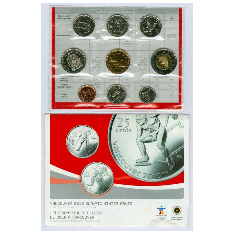 2009 Vancouver 2010 Olympic Winter Games 9-Coin Set