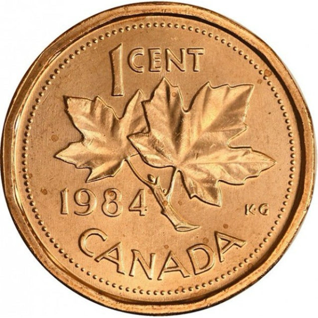 1984 Canada One Cent  Copper Penny  BU