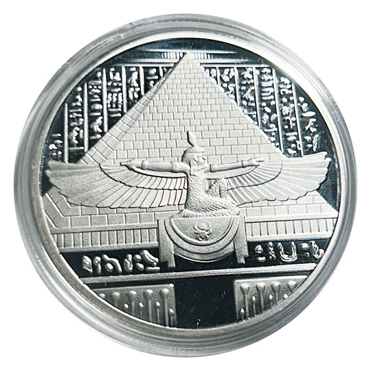 Lucky Coin Nefertiti Egyptian Queen in Plastic Capsule