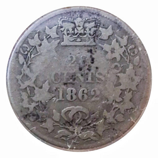 1862 New Brunswick 20 Cent Silver Coin VG
