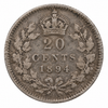 1894 Newfoundland 20 Cents Queen Victoria .925 Silver Canada VG