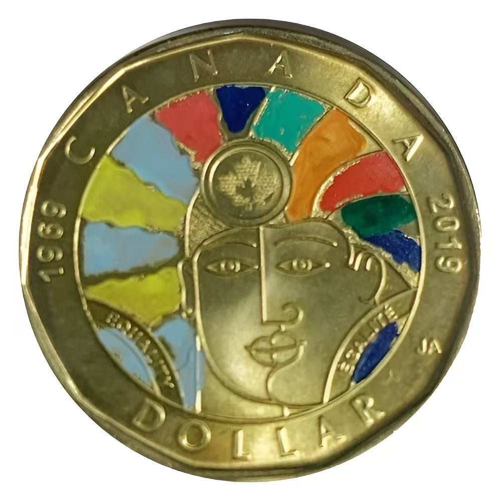 2019 Canada Equality Loonie Hand Colored Coin