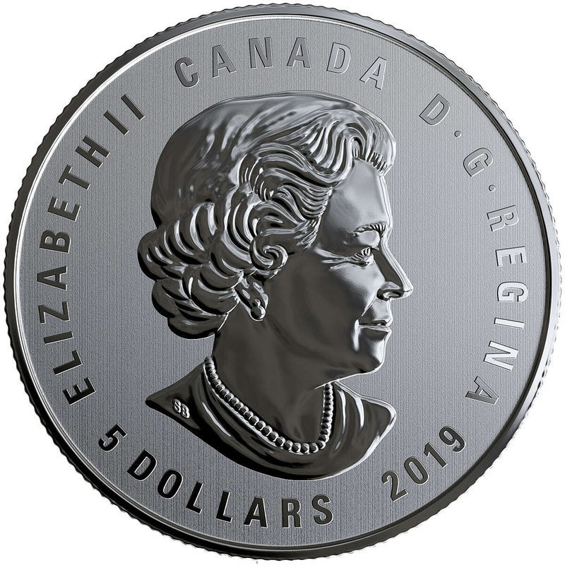 2019 Canada $5 This Is Canada! Pure Silver Glow in the Dark Coin 7.96g