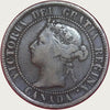 1893 Canada Large One Cent Coin Circulated high Grade CG