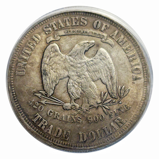 Lucky Craft Coin Trade Dollar Eagle Seated Liberty  Medal in Capsule