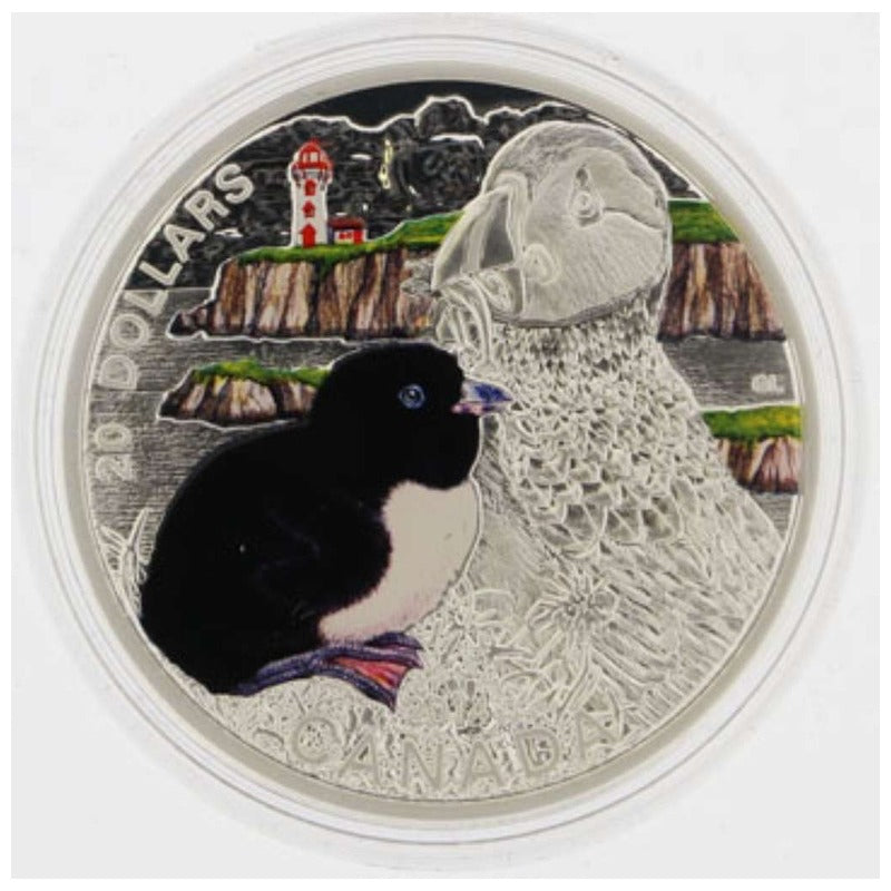 2014 Canada $20 Baby Atlantic Puffin .9999 Silver Proof Coin