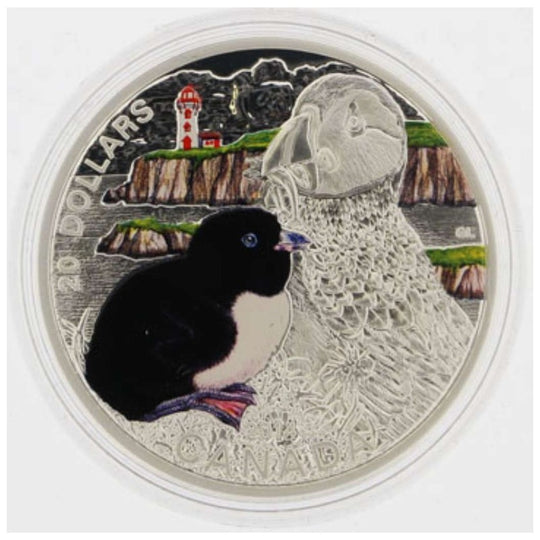 2014 Canada $20 Baby Atlantic Puffin .9999 Silver Proof Coin