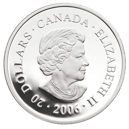 2006 Canada $20 Pengrowth Saddledome Architectural Treasures Silver Proof Coin