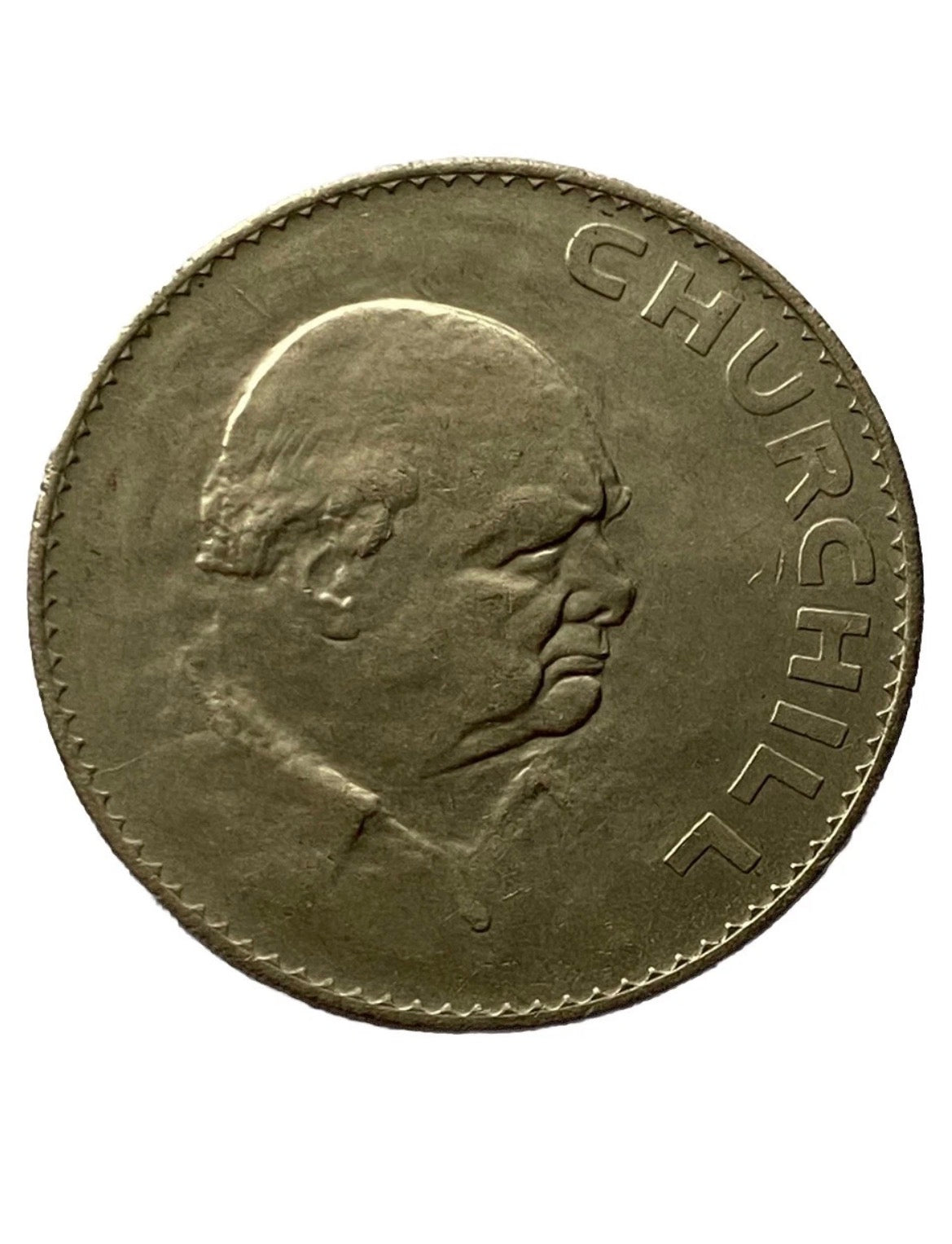 1965 UK commemorative crown coin (Winston Churchill 1874-1965) BU