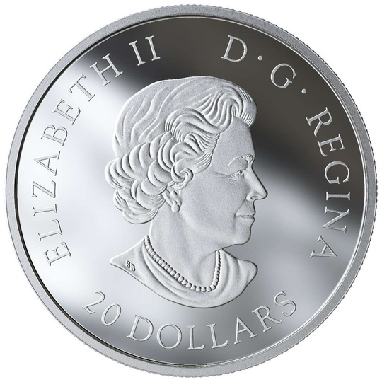2019 Canada Silver  $20 The Canadian Flag 1.009oz