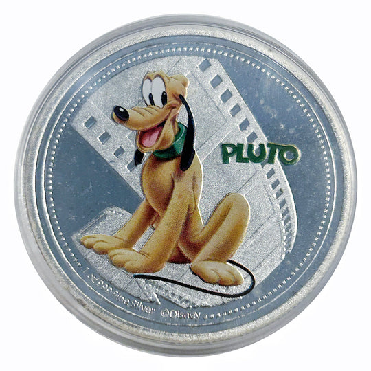 Lucky Craft Cartoon Coin Pluto  Medal in Capsule