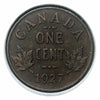 1927 Kanada Kleine 1-Cent-Münze im Umlauf, hohe Qualität, Schlüsseldatum