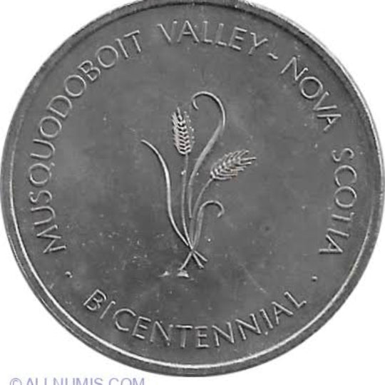 1983 - Musquodoboit Valley - $1 Municipal Trade Token - UNC
