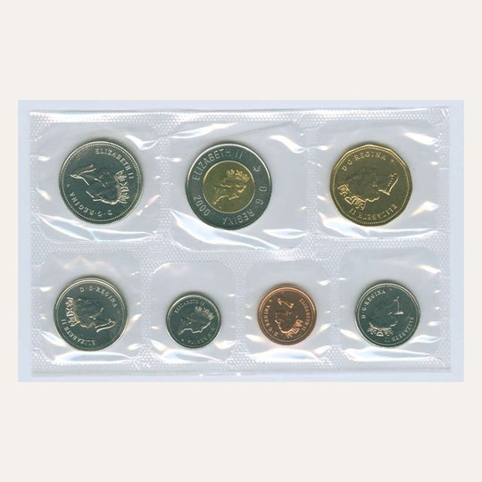 2000 Canada Winnipeg Proof-Like 7-Coin Set RCM OGP Uncirculated