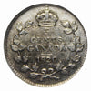 1911 Kanada Silber kleine 5-Cent-Münze – VG/F