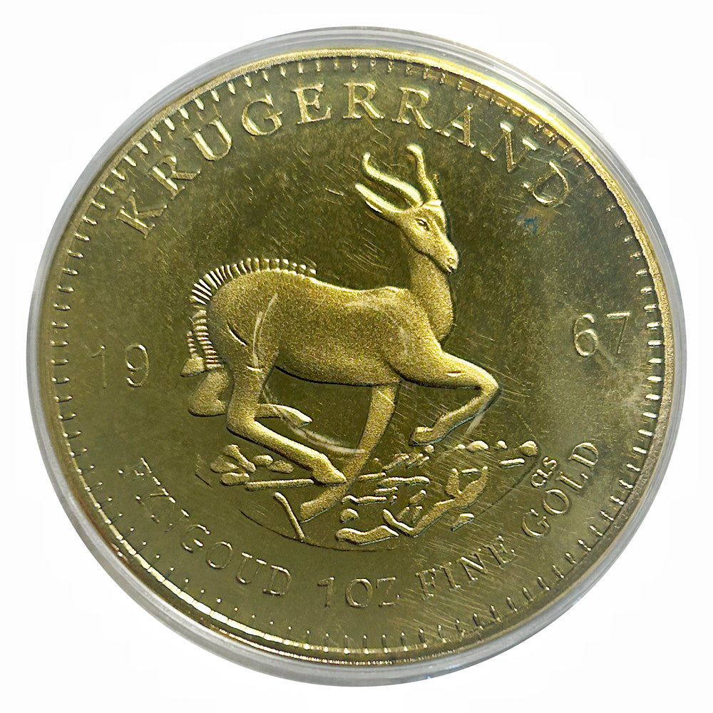 Lucky Craft Coin 1967  Krugerrand Medal in Capsule