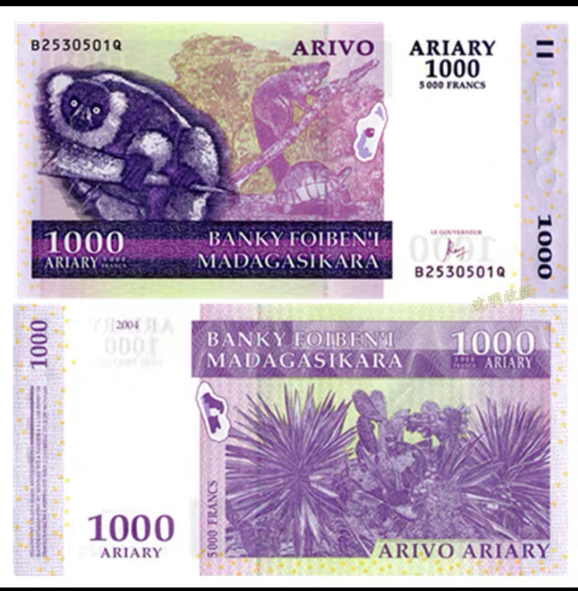 Billet de 1000 Ariary Madagascar 2004 UNC
