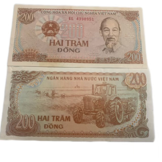 1991 Vietnam 200 Dong Banknote – Ho Chi Minh Portrait UNC