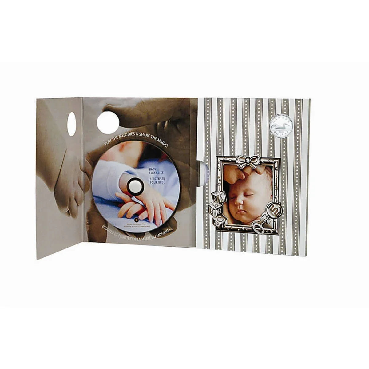 2008 Canada Baby Lullabies CD & Sterling Silver Dollar Set