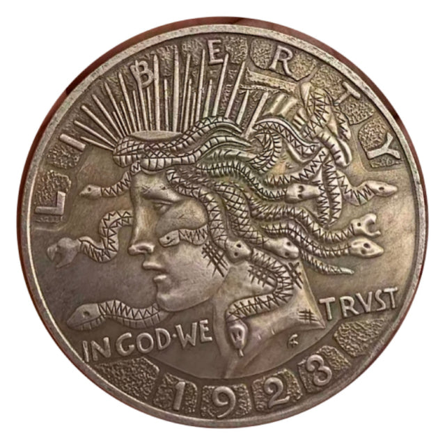Copper Craft  Coin “Medusa Liberty” 40mm Hobo Nickel Big Coin