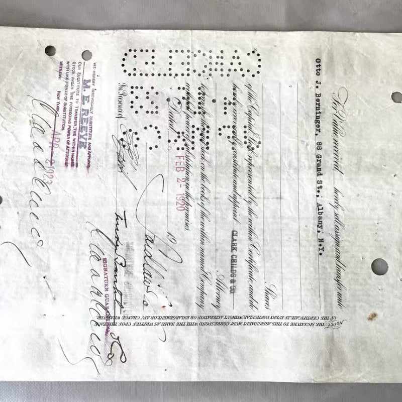 1923 Original International Mercantile Marine Stock Certificate  / Titanic Ocean Liner Collectible Vintage Maritime Document