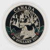 2011 Canada $10 Wintertown Winter Town .9999 Silver Coloured Proof Coin