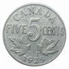 1929 Kanadische 5-Cent-Beaver-Nickelmünze (Umlauf) VF