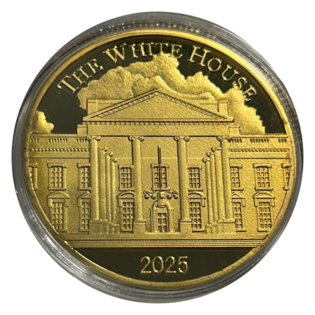 Lucky Copper Coin 2025 Walking Liberty Style  in Plastic Capsule