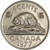 1977 Kanada 5 Cent Nickelmünze High Seven VF