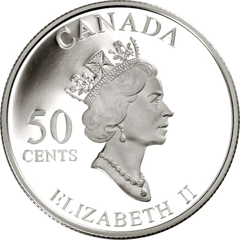 ：2002 Canada 50c Golden Tulip Festival .925 Silver Proof Coin