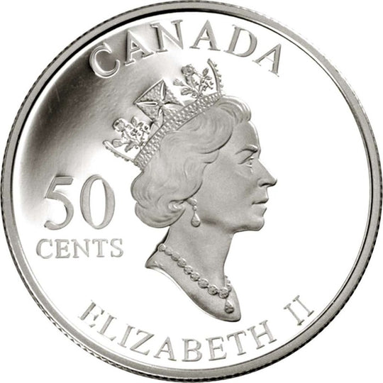 ：2002 Canada 50c Golden Tulip Festival .925 Silver Proof Coin