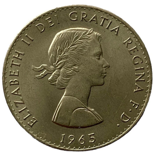 1965 UK commemorative crown coin (Winston Churchill 1874-1965) BU