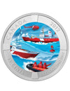 Canada 2012 - Canadian Coast Guard 50 Years - Coloured 25c Coin RCM Packaging!
