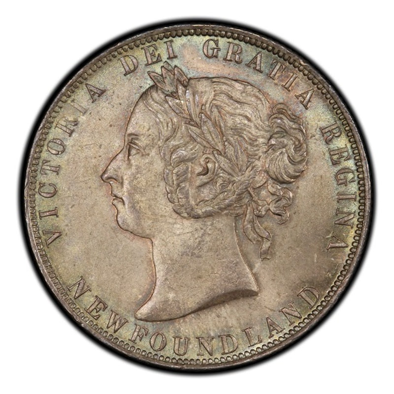 1900 Canada Silver 50 cents Newfoundland (Victoria) Coin VG