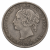 1896 Newfoundland 20 Cents Queen Victoria .925 Silver Canada VG