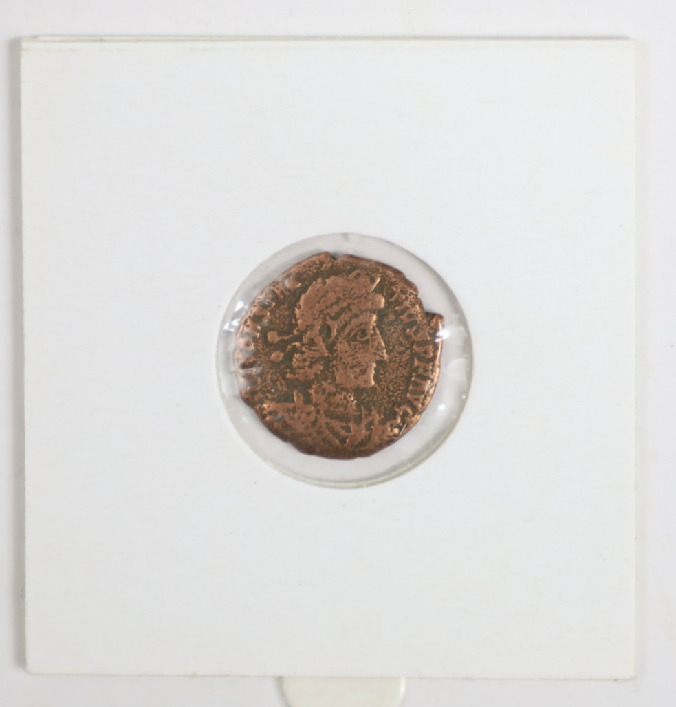 Ancient Roman Bronze Coin AD 306-410 First Christian Empire 1600+ Years Old