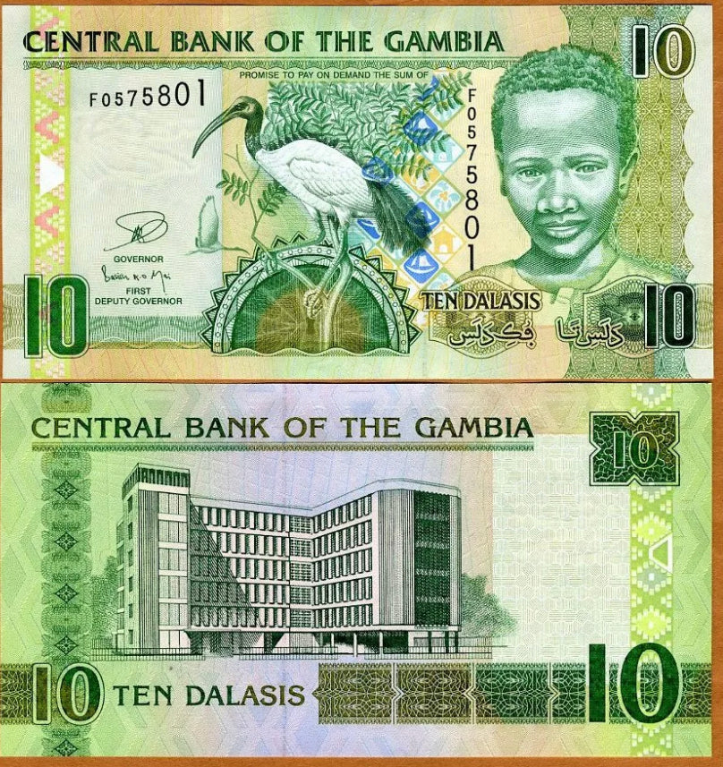 2013 Gambia 10 Dalasis ND 2006 New UNC